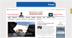 Desktop Screenshot of bazan.mx
