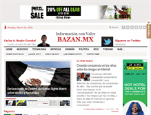 Tablet Screenshot of bazan.mx